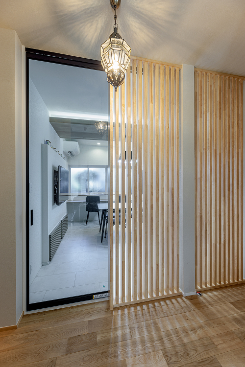 空調を考慮したダイニング格子